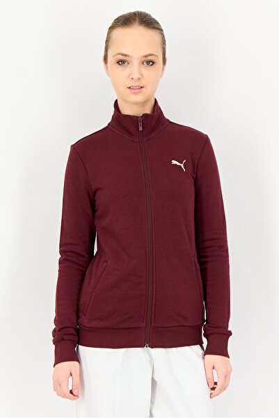 Puma Women Regular Fit Long Sleeve Outdoor Full Zip Terry Jacket, Purple