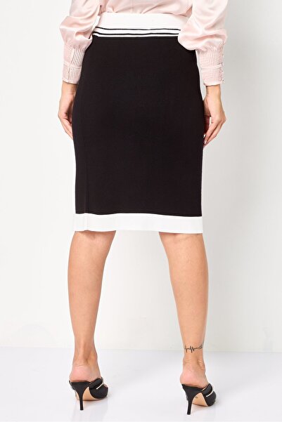 Karl Lagerfeld Women Brand Logo Pencil Skirt, Black