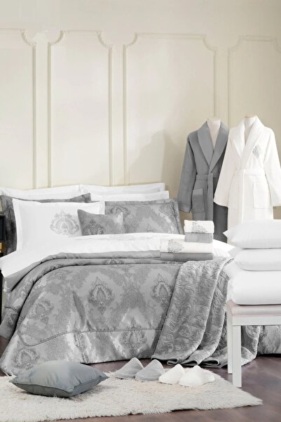 Özdilek Valioso Double Dowry Set 27 Pieces - Silver