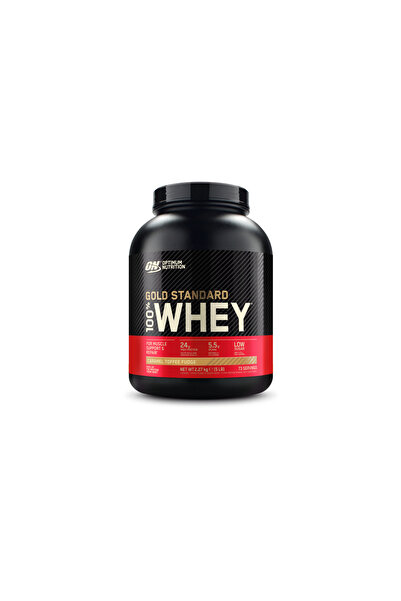 ON Optimum Nutrition Optimum Nutrition ON 100% Whey Gold Standard - proteine ​​din zer fără aromă de caramel, toffee și fudge 2,27 kg