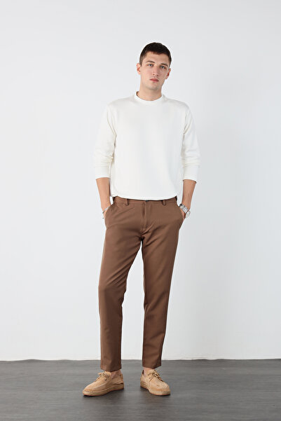 Mesfeno Hidden Waist Elastic Flexible Fabric Slim Fit Pants