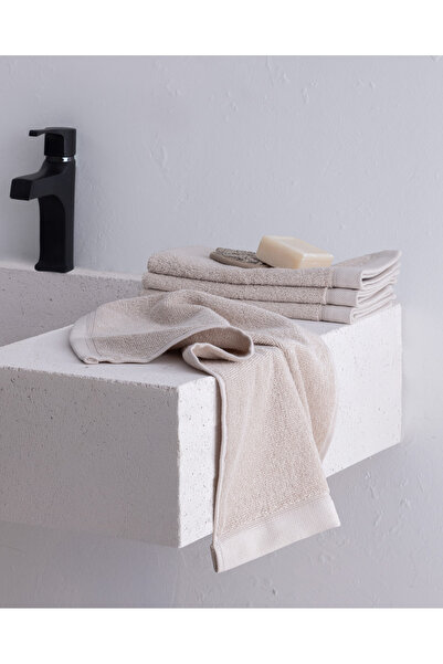 Madame Coco Avelia 4-Pack Hand Towels - Beige - 30X50 cm