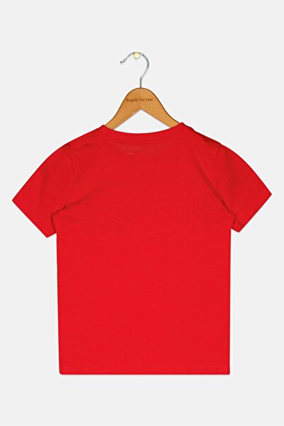 Puma Kids Boy Sportswear Fit Short Sleeve Outdoor T-Shirt, Red