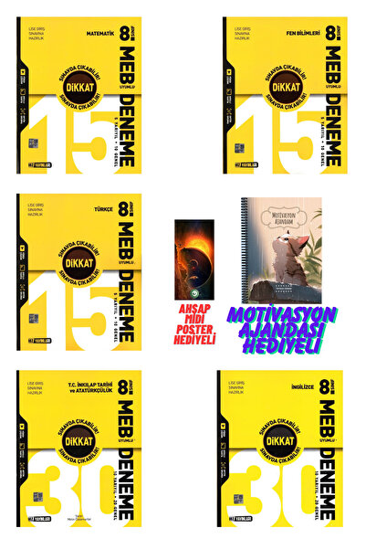 Fenomen Yayıncılık Hız Yayınları 8.Sınıf Tüm Dersler Branş Denemesi Motivasyo...