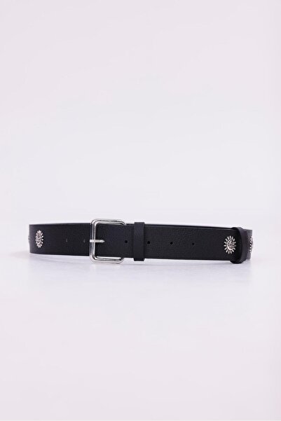 Desre Moda Sun Detailed Women's Belt Trouser Belt Jeans Belt Shirt Belt Coat Belt Dress Belt