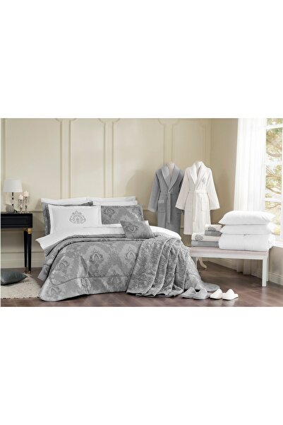 Özdilek Valioso Double Dowry Set 27 Pieces - Silver