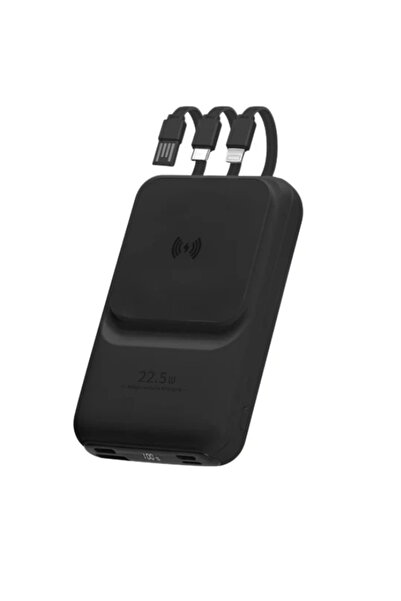 bigfrog Φορτιστής 22.5W 10000mAh με ασύρματη φόρτιση και ενσωματωμένα καλώδια