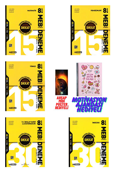 Fenomen Yayıncılık Hız Yayınları 8.Sınıf Tüm Dersler Branş Denemesi Motivasyo...