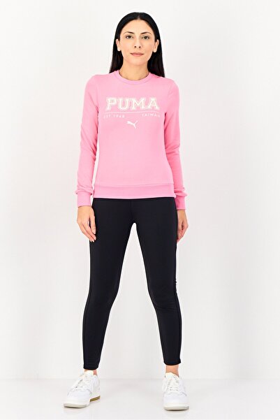 Puma Women Sportswear Fit Long Sleeve Training Sweatshirts, Pink