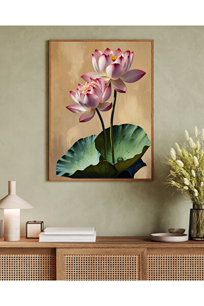 Tuba Decor Tablo dintr-o singură bucată cu rame din lemn pentru sufragerie, s...