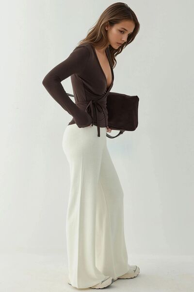 Hiccup Μπλούζα μπαλαρίνας από μαλακό ύφασμα με διπλό δέσιμο με λεπτομέρεια