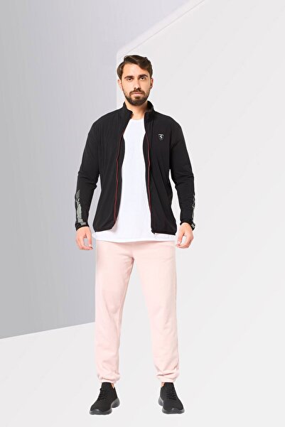 Scuderia Ferrari Men Sportswear Fit Long Sleeve Outdoor Jacket, Black