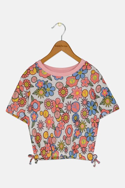 Levi's Toddlers Girl Short Sleeve Floral Print Top, Multicolor