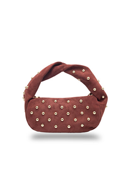 TORO NERO Geantă de damă din piele naturală bordo Naty