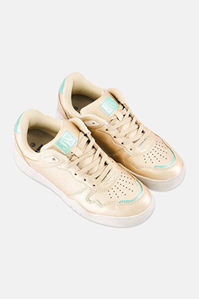 JASON WU Women Metallic Lace Up Casual Shoes, Gold