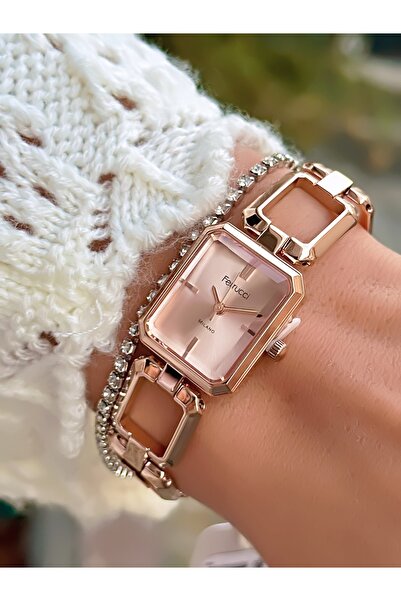 Ferrucci ÇELİK ZİNCİR KORDON MİNİMAL KASA KADIN KOL SAATİ 3 ATM SU GEÇİRMEZ 2 YIL GARANTİLİ+BİLEKLİK HEDİYELİ