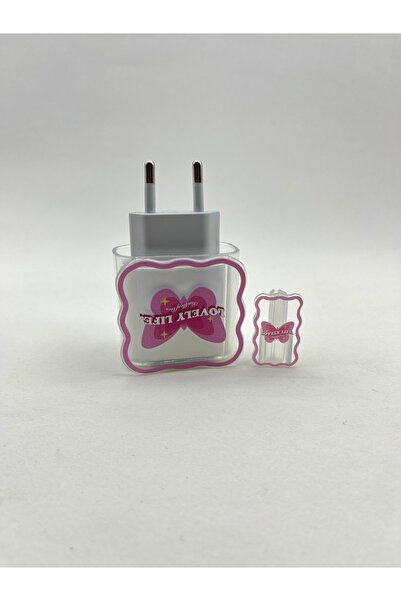 İphone 18w/20w Uyumlu Baskılı Şarj Aleti Kılıfı