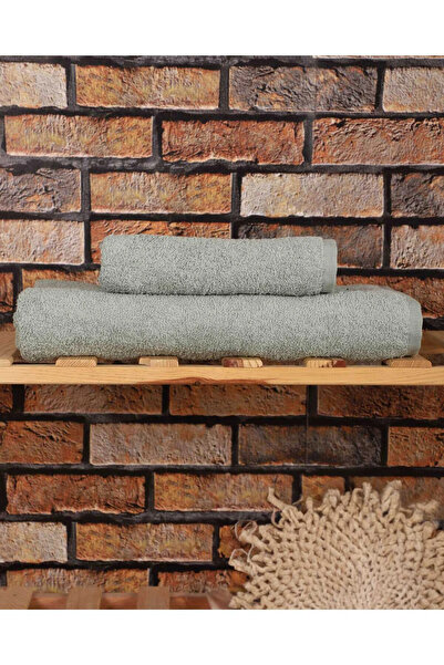 Mira Home 2 Piece 100% Cotton Soft Luxury Bath Towel Set Green