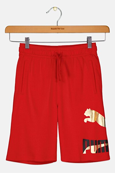 Puma Kids Boy Drawstring Outdoor Shorts, Red