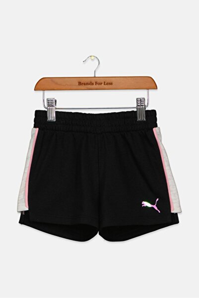 Puma Kids Girl Brand Logo Shorts, Black