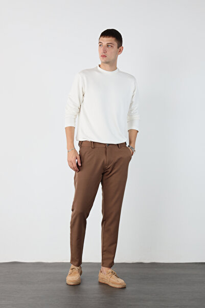 Mesfeno Hidden Waist Elastic Flexible Fabric Slim Fit Pants