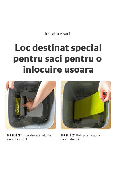 Gadgetry Automatic Sensor Trash Can, Led, 16l Capacity and Anti-Odor Lid