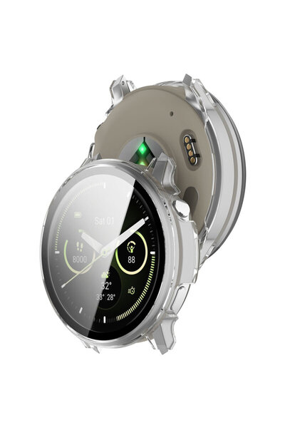 Techsuit [360° Package] Garmin Venu 4 45mm Defense case + film, transparent