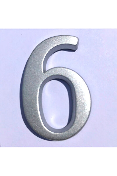 ICON TOOLS Număr de apartament, ICON TOOLS, aliaj zamak, 50mm, argintiu, cifr...