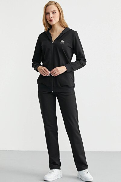 Sementa 76495 Hooded Zippered Large Pocket Tracksuit Set