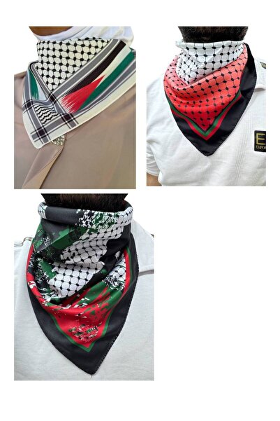 ALDAYER 3 Palestine Themed Scarf 50X50
