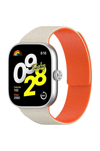 Techsuit Curea Xiaomi Smart Band 9 Pro, bej/portocaliu, W016