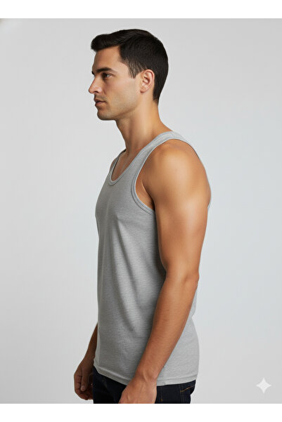 İntimate 6-Pack 100% Cotton Classic Men's Tank Top Wide Straps Breathable, Flexible and Sweat-Absorbent Undershirt
