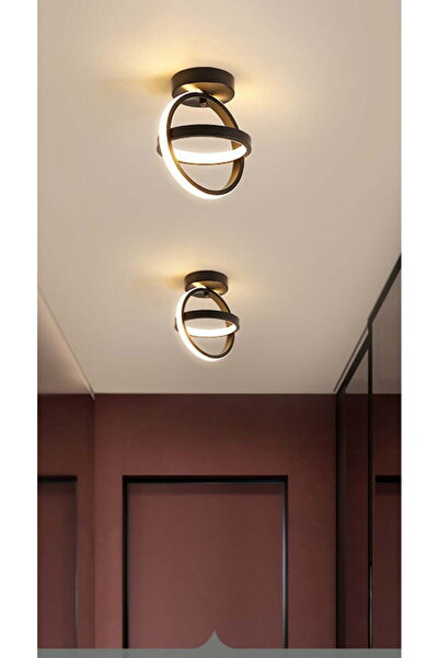 luminastar Plafoniera LED, 23W, black, 2 rings, round, warm/neutral/cool light