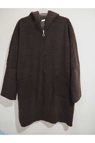 anne moda ankara Superior Quality Super Oversize Size, Hooded , Lightweight, Boucle Coat