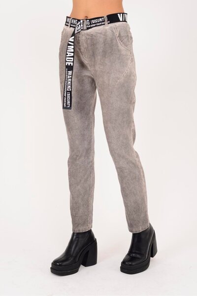 Park Moda 22100 Belt-Detail Gabardine Pants