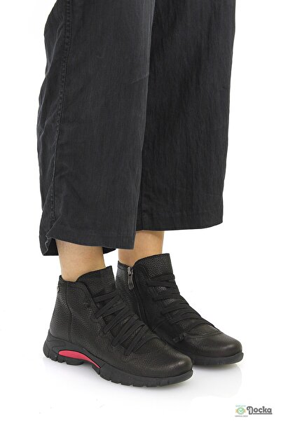 Mammamia Women's Genuine Leather Orthopedic Zippered Sports Casual Boots M26/Kb4465