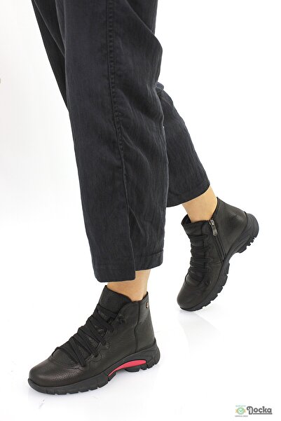 Mammamia Women's Genuine Leather Orthopedic Zippered Sports Casual Boots M26/Kb4465