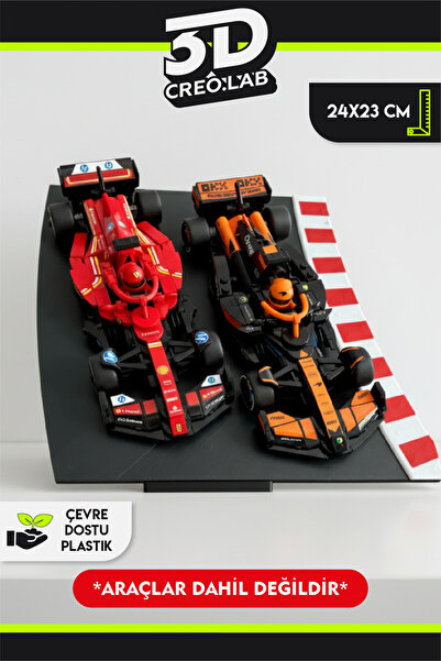3Dcreo.lab Yapı Oyuncak F1 2'li Viraj Dioraması