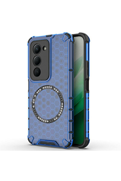 Techsuit Carcasă transparentă pentru Xiaomi Redmi 15 4G HoneyComb Shield MagS...