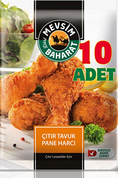 Dört Mevsim Baharat 10'lu Tavuk Pane Çıtır Harç 90 gr x 10 Adet – Pratik Süpe...