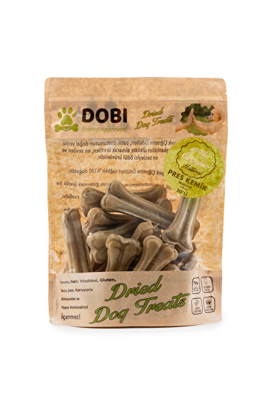 DOBİ %100 Doğal Pres Kemik 20’li | Katkısız Uzun Süre Çiğneme Köpek Ödül Mama...