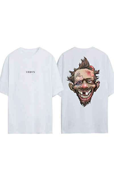 urbvn JUST MAN Design T-shirt sa štampanjem, bela, veće veličine