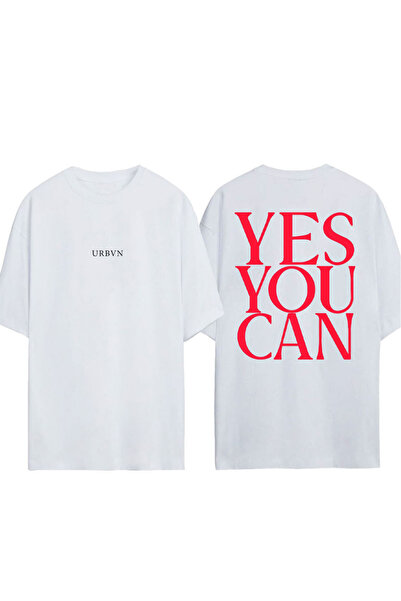 urbvn نعم يمكنك تصميم مطبوع قميصًا أبيضًا قصة فضفاضة