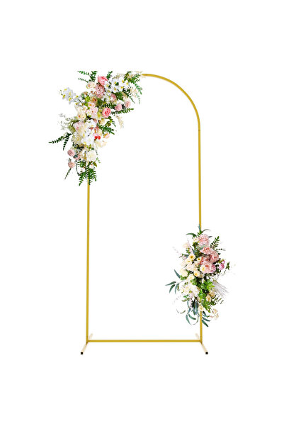 OEM Metal Arch Wokceer, 1.8x0.8 m, Metal, Wedding Backdrop Stand for Balloons and Flowers, Gold