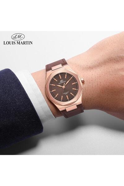 louis martin Men's leather watch from the original Louis Martin brand, available in multiple colors