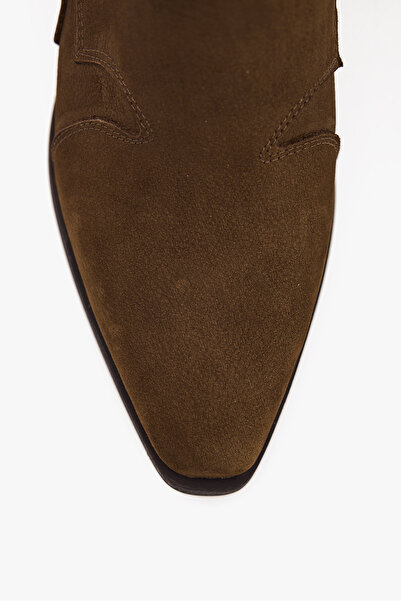 West To West Kadın Western Bot – Hakiki Süet Deri Kovboy Topuklu Bot