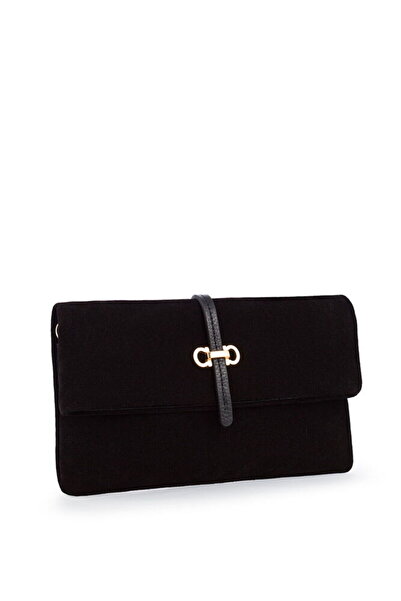 Bilik Deri Exclusive Black Women's Portfolio & Clutch Bag Blm P-02-Sü