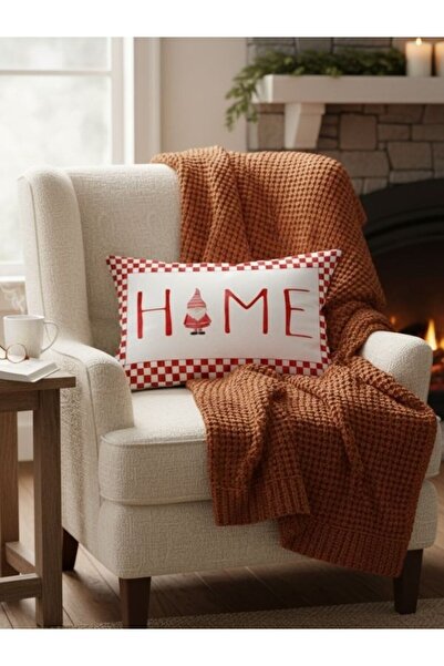 milroma Evmila Home Pattern Christmas Velvet Rectangular Cushion Cover 35X55 cm Double Sided Printed Zippers