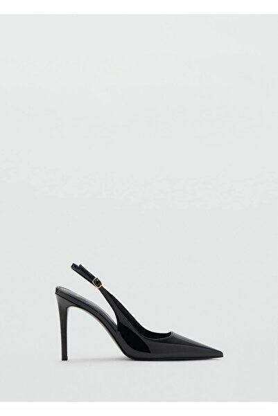 MANGO Woman Topuklu rugan ayakkabı