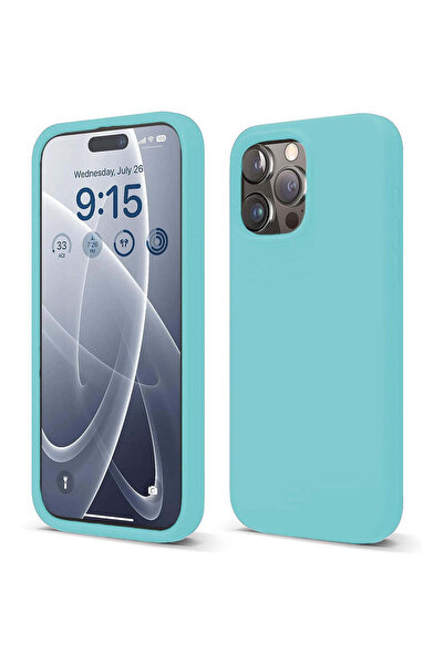Casey Studios Husă de silicon iPhone 15 Pro Max, cu microfibră, subțire, de p...